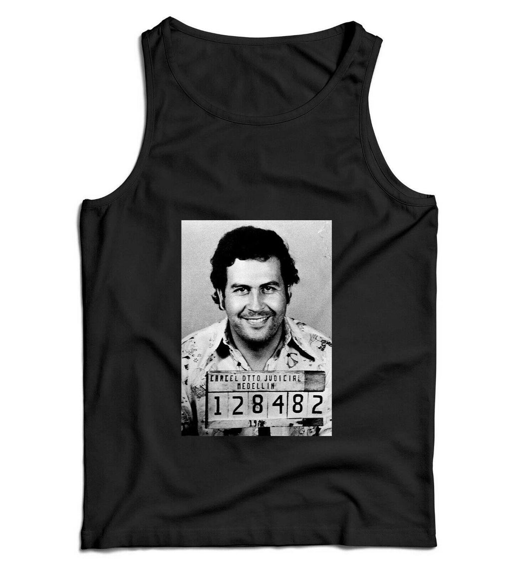 Pablo Escobar Mug Shot Ladies Vest Tank Top