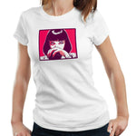 Pulp Fiction Pop Art Tshirt Fitted Ladies