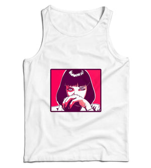 Pulp Fiction Pop Art Ladies Vest Tank Top