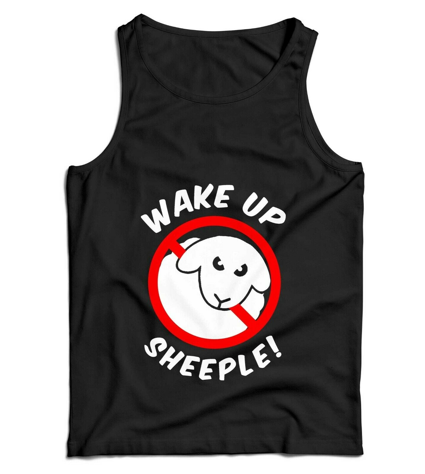 Wake Up Sheeple Ladies Vest Tank Top