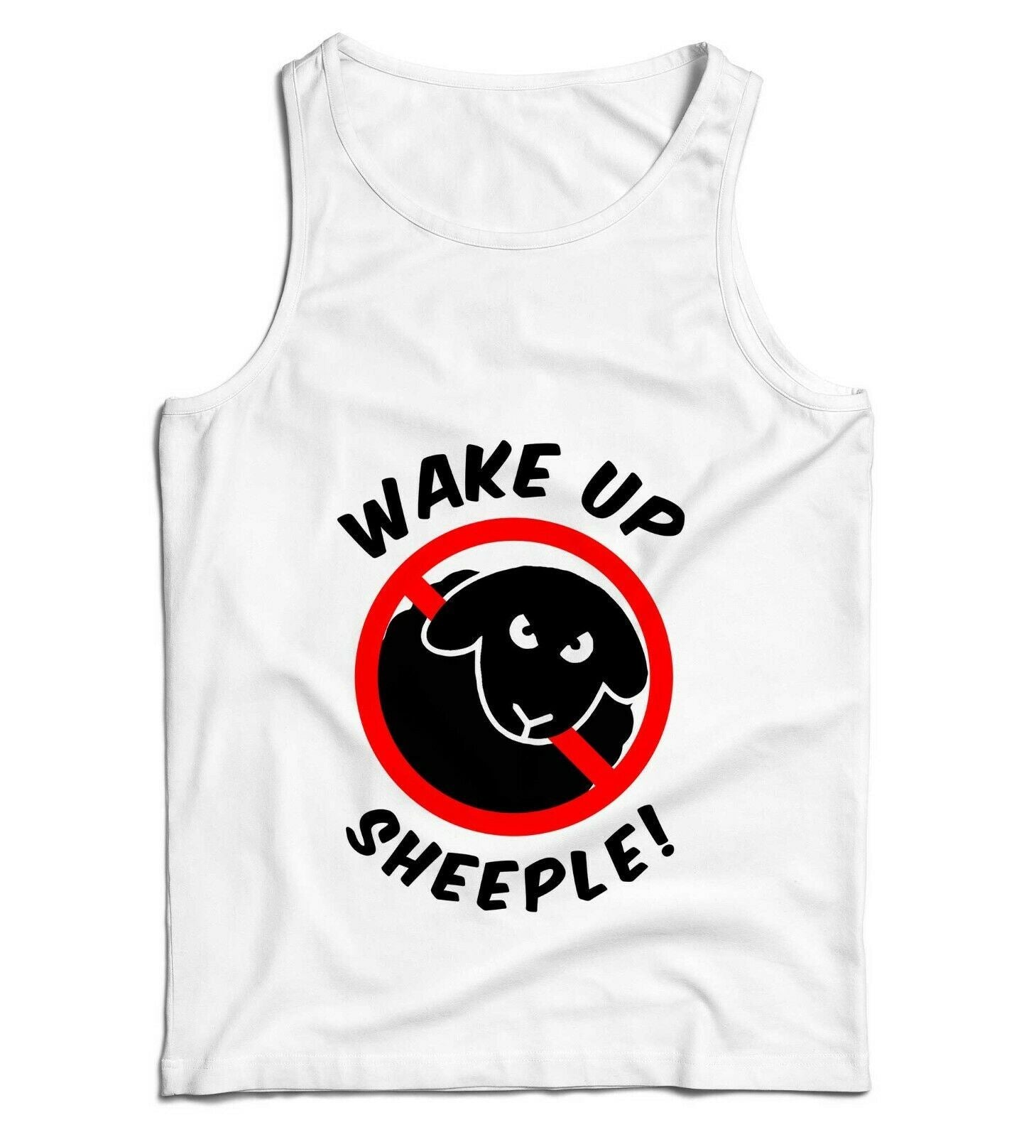 Wake Up Sheeple Ladies Vest Tank Top