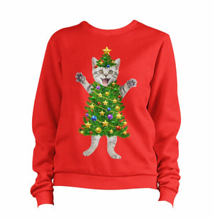 Christmas Cat Tree Sweatshirt