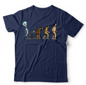 Alien Evolution Of Man Tshirt Unisex