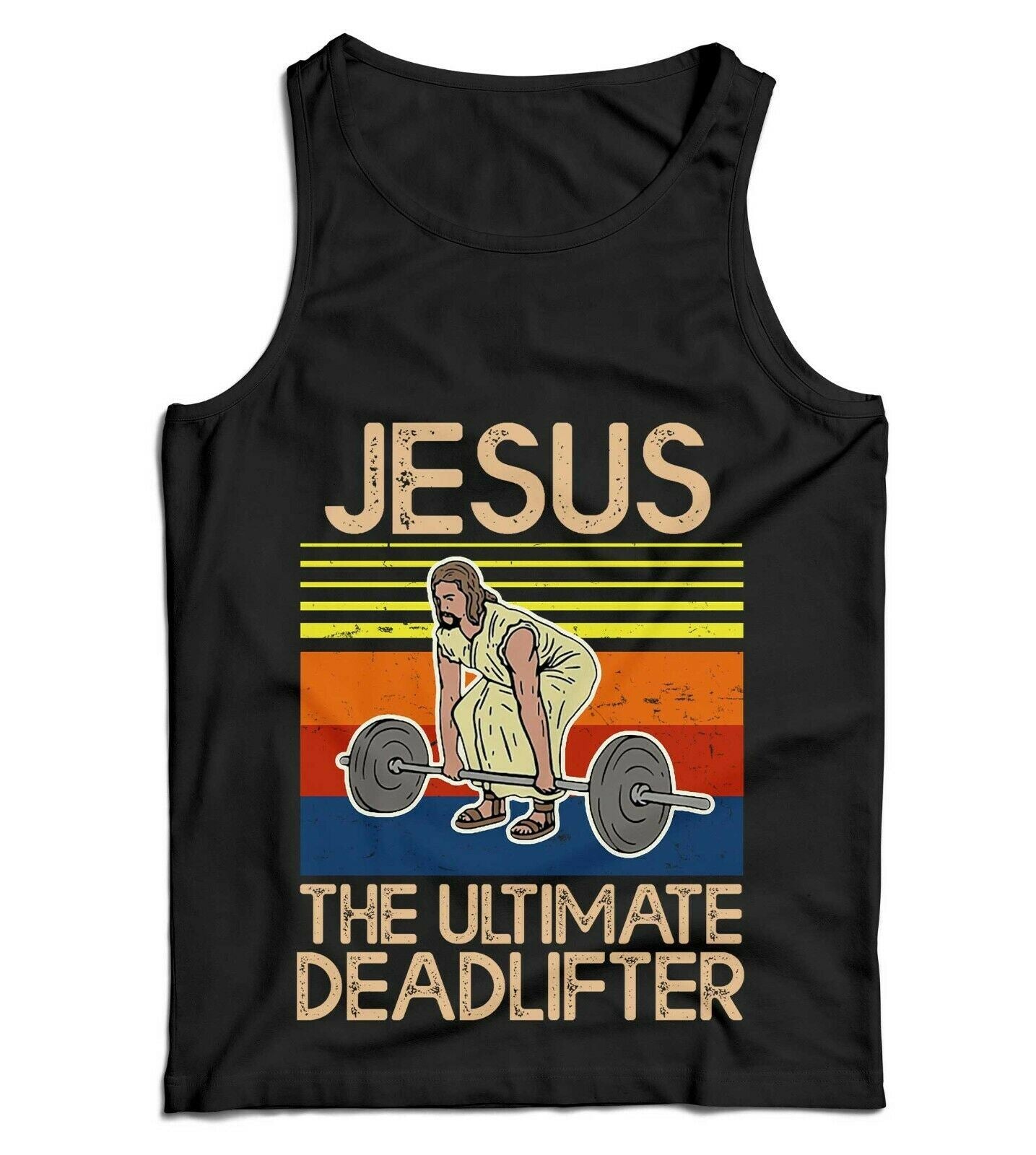 Jesus The Ultimate Deadlifter Ladies Vest Tank Top