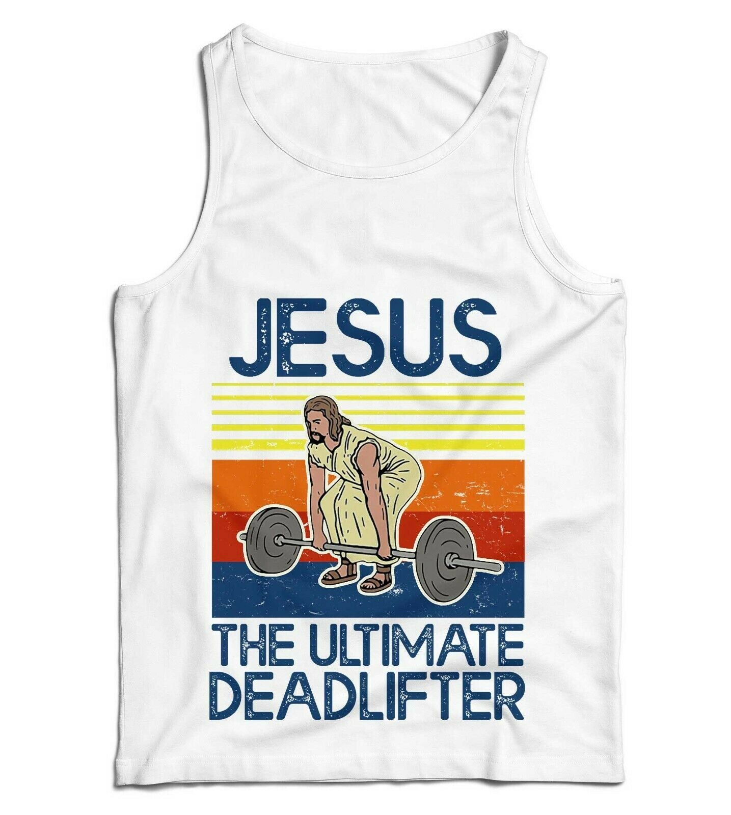 Jesus The Ultimate Deadlifter Ladies Vest Tank Top