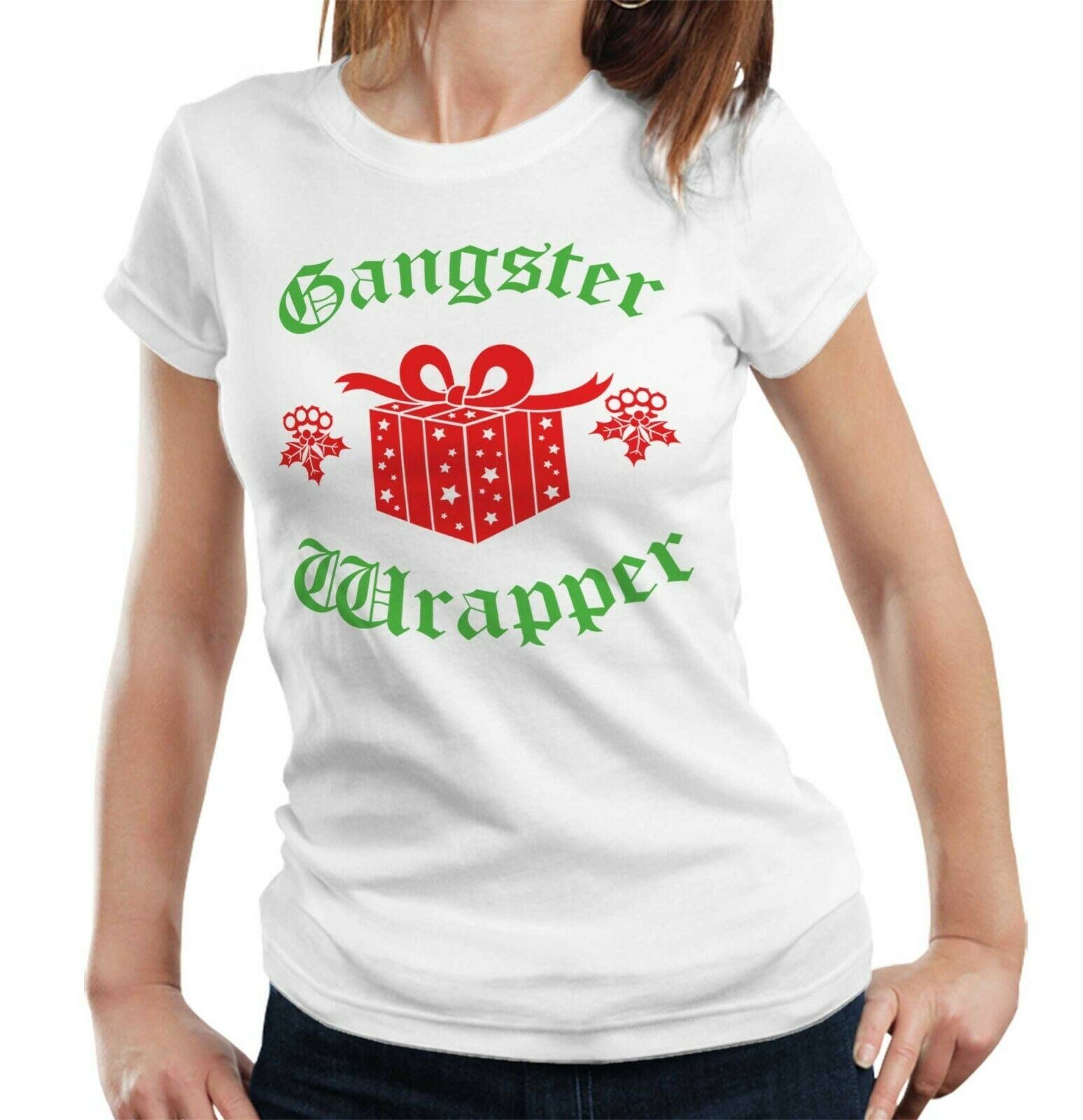 Gangster Wrapper Tshirt Fitted Ladies