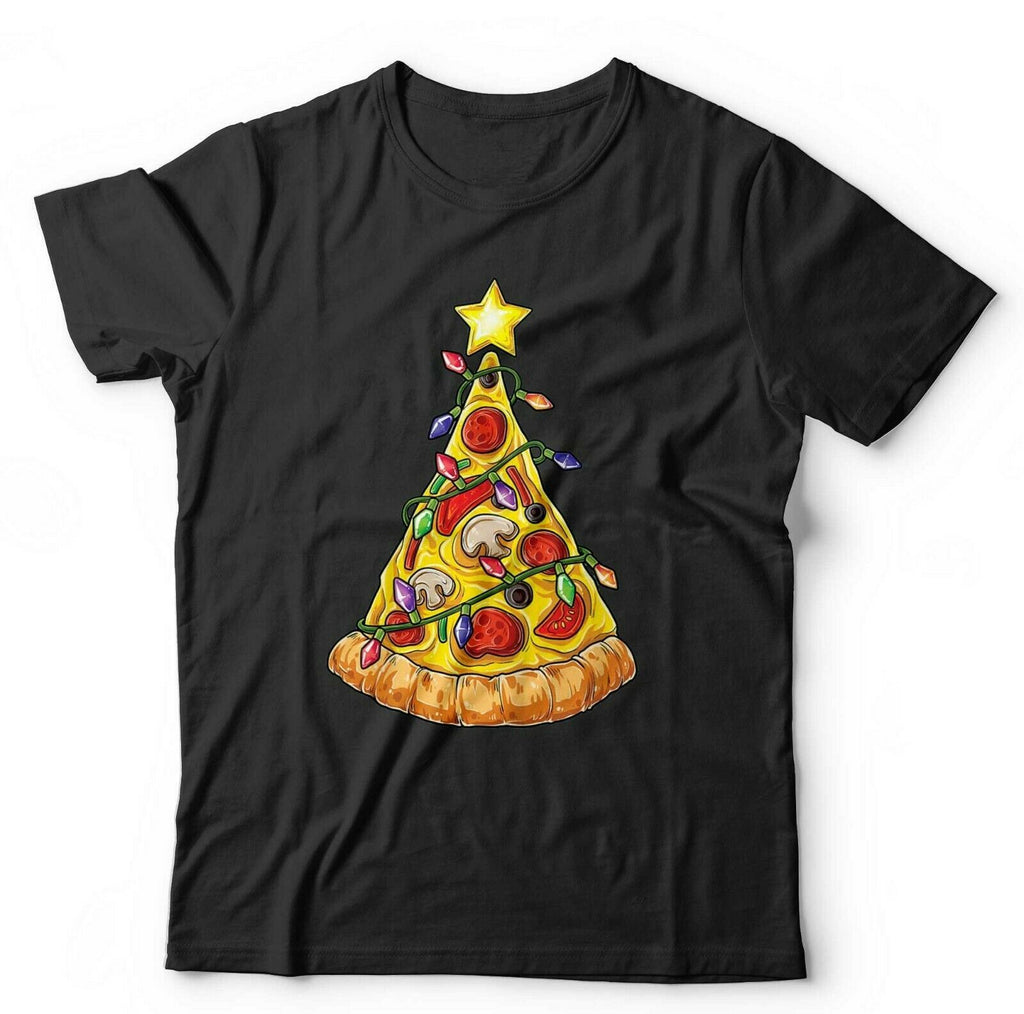 Pizza Christmas Tree Tshirt Unisex & Kids