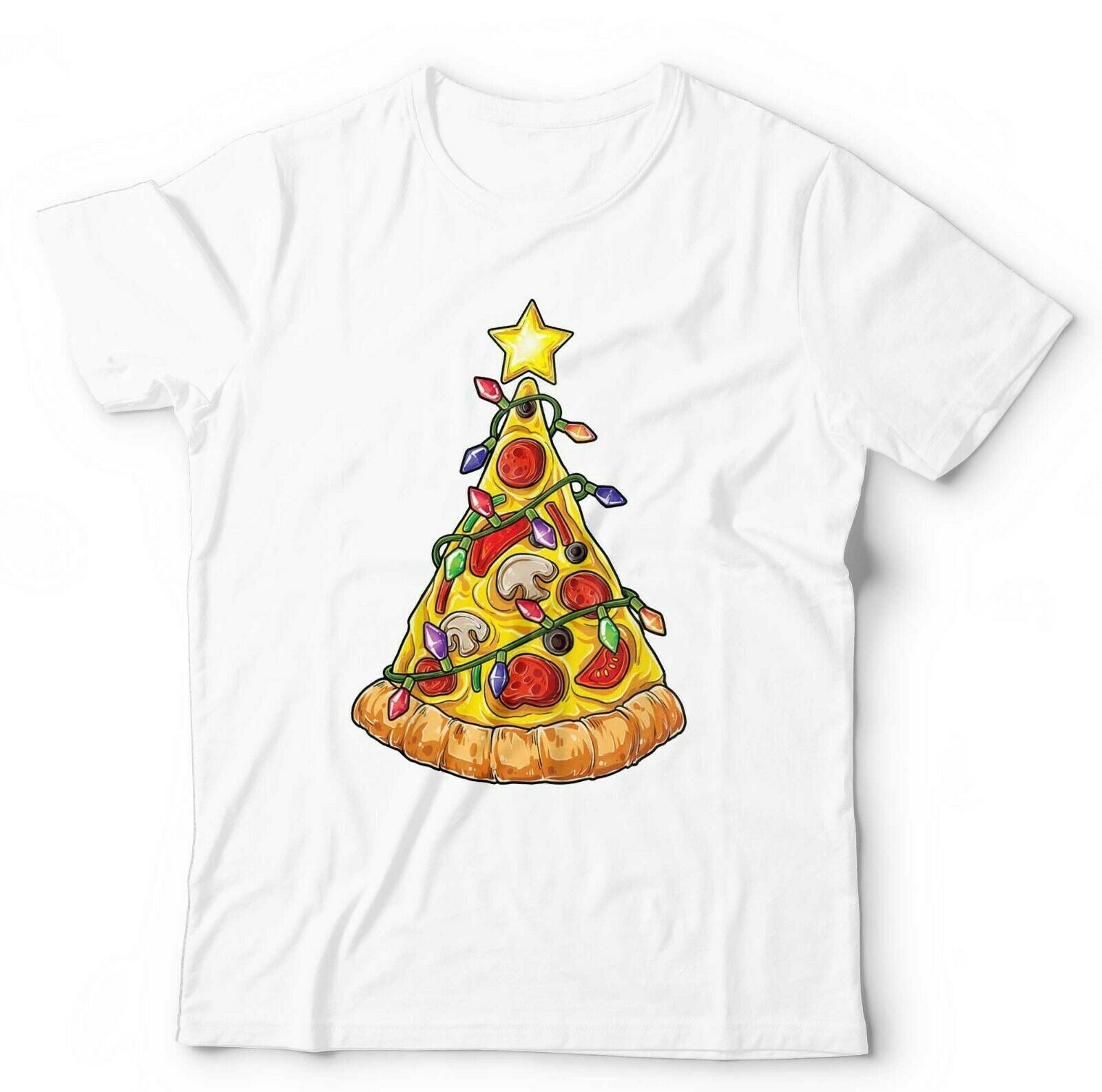 Pizza Christmas Tree Tshirt Unisex & Kids