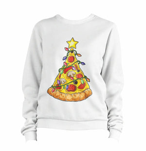 Pizza Christmas Tree Sweatshirt