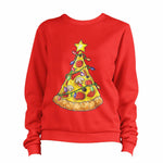 Pizza Christmas Tree Sweatshirt