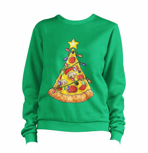 Pizza Christmas Tree Sweatshirt