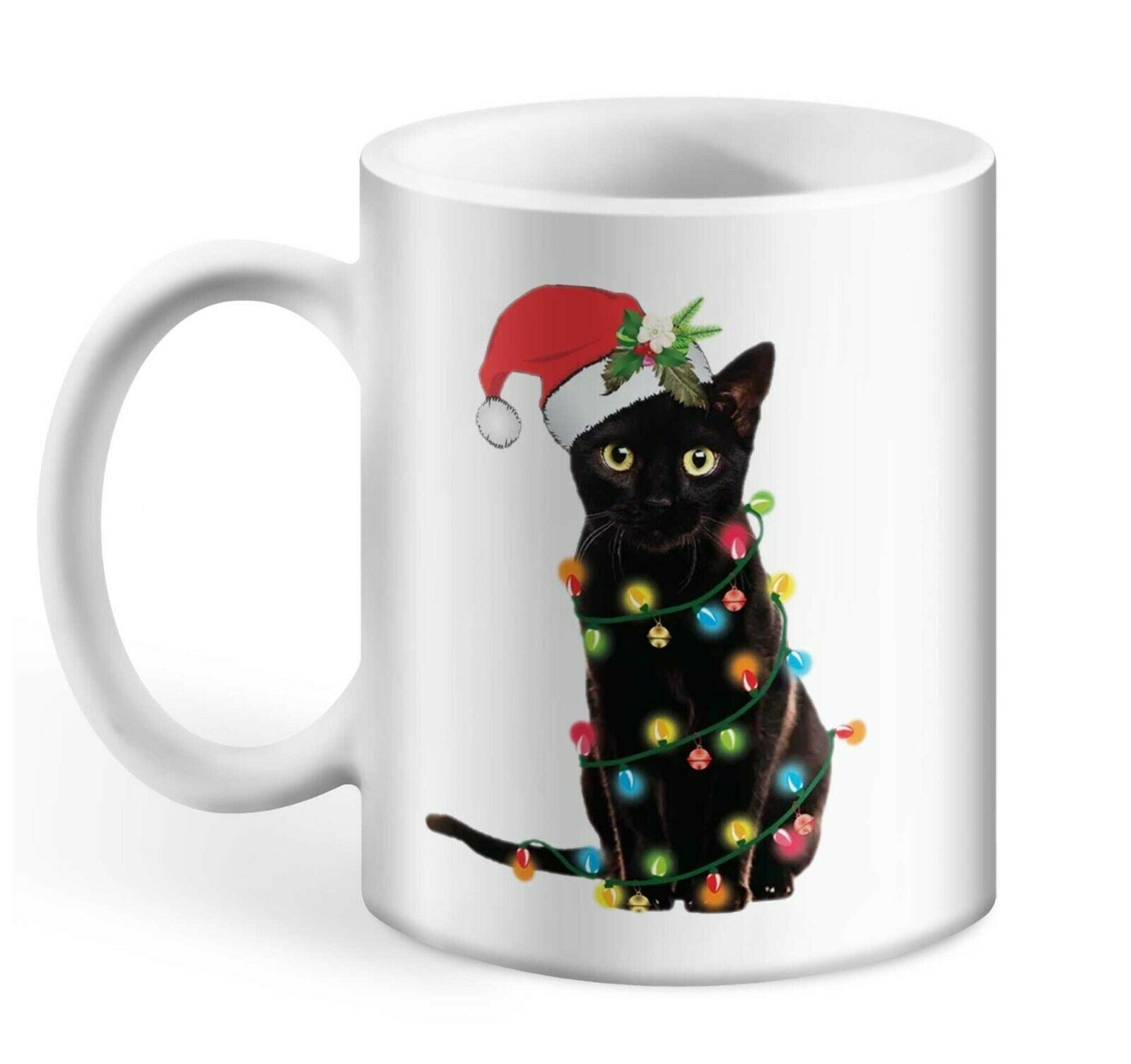 Christmas Cat Lights Mug