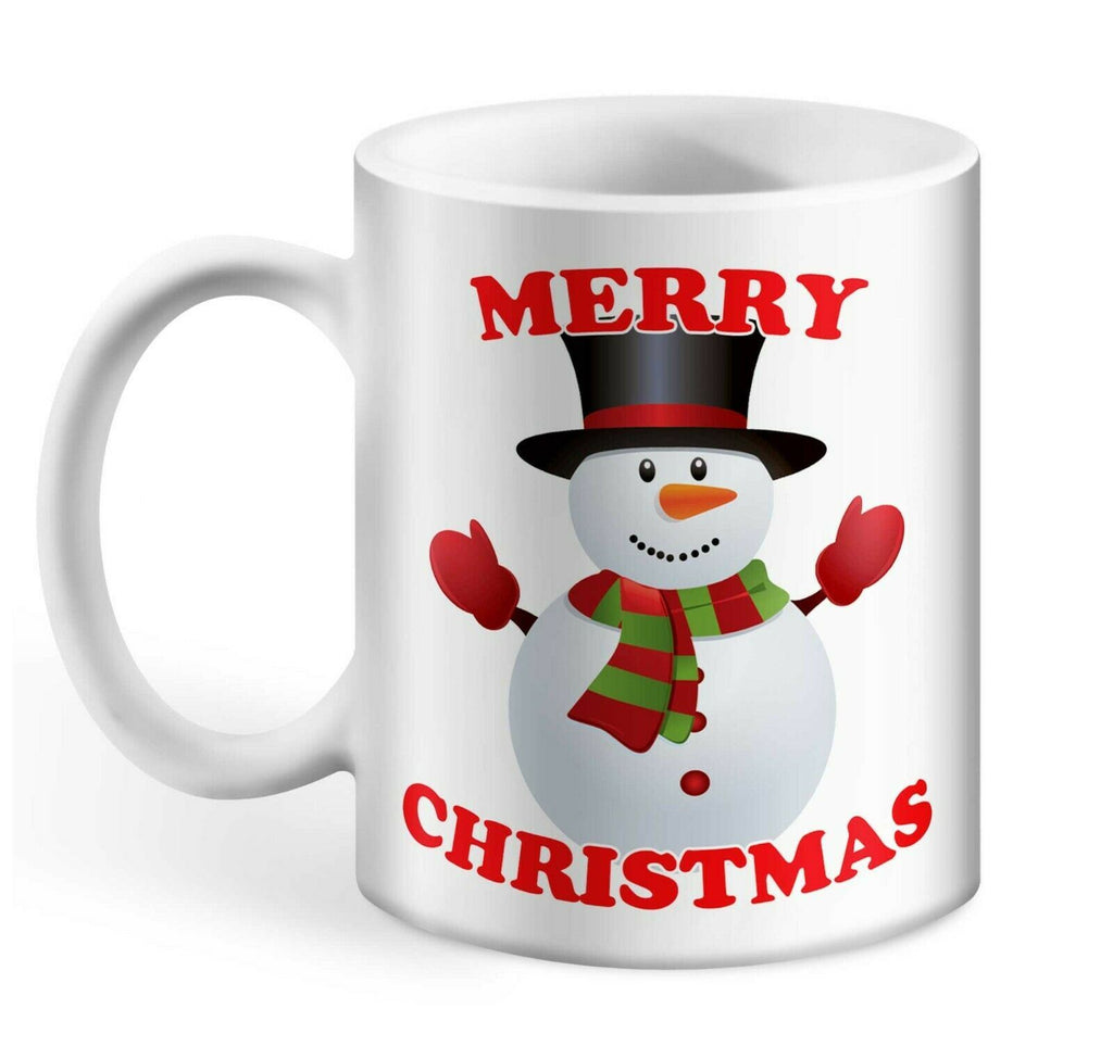 Merry Christmas Snowman Mug