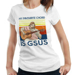 My Favourite Chord Is Gsus Tshirt Fitted Ladies