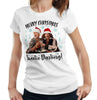 Merry Christmas Sweetie Darling Tshirt Fitted Ladies