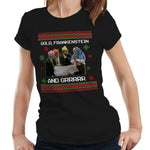 Bottom Christmas Tshirt Ladies Fitted