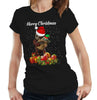 Festive Baby Groot Baby Yoda Tshirt Fitted Ladies