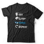 Eat Sleep Anime Repeat Tshirt Unisex & Kids