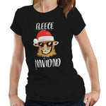 Fleece Navidad Tshirt Fitted Laides