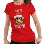 Fleece Navidad Tshirt Fitted Laides