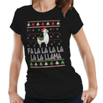 Fa La La Llama Tshirt Fitted Laides