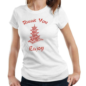 Thank You Enjoy Tshirt Fitted Ladies