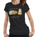 Guinea Pigs Wearing Pantaloons Tshirt Fitted Ladies