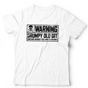 Warning Grumpy Old Git Tshirt Unisex