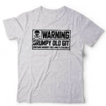 Warning Grumpy Old Git Tshirt Unisex