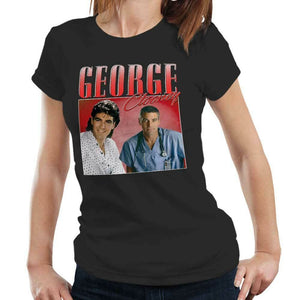 George Clooney Appreciation Tshirt Fitted Ladies