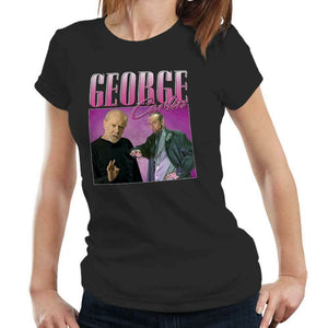 George Carlin Appreciation Tshirt Fitted Ladies