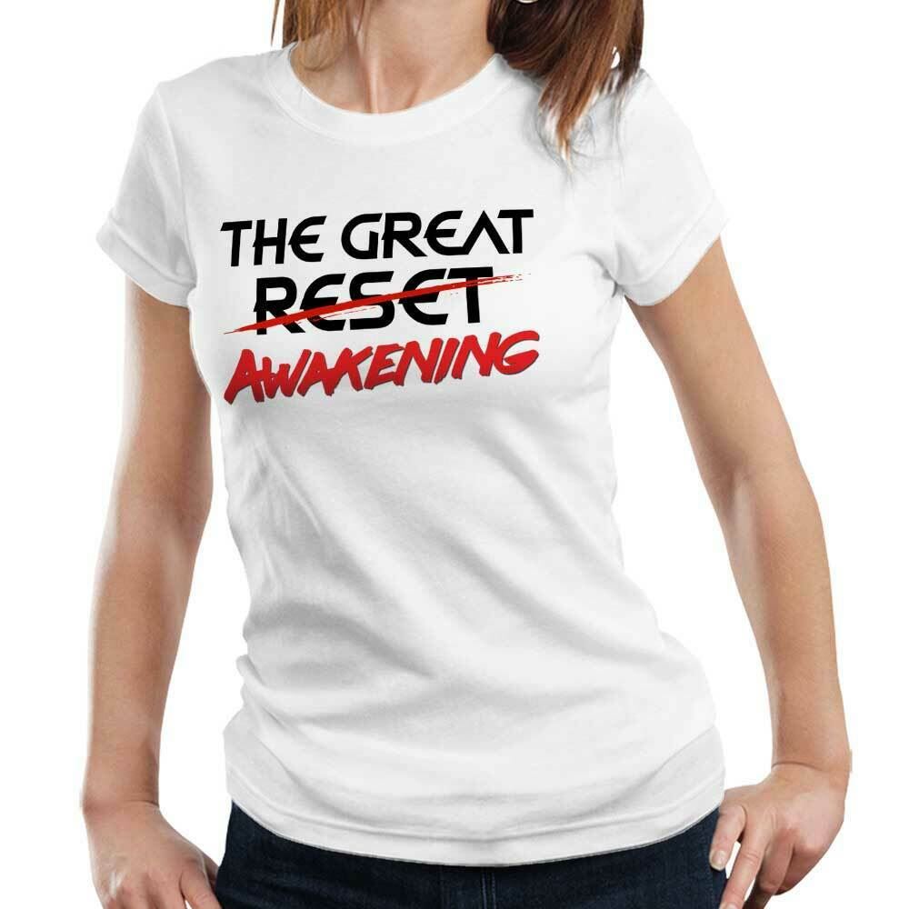 The Great Reset Awakening Tshirt Fitted Ladies