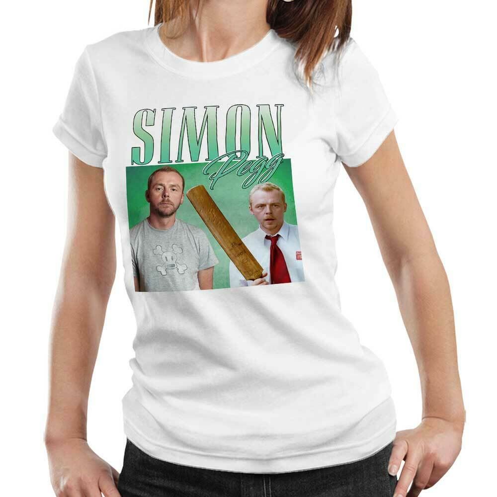 Simon Pegg Appreciation Tshirt Fitted Ladies