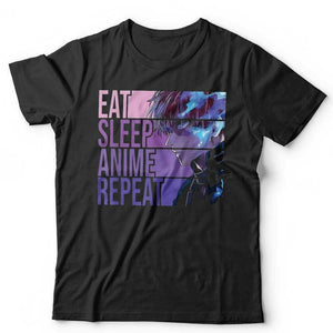 Eat Sleep Anime Repeat Tshirt Unisex & Kids