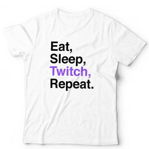 Eat Sleep Twitch Repeat Tshirt Unisex & Kids