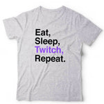 Eat Sleep Twitch Repeat Tshirt Unisex & Kids