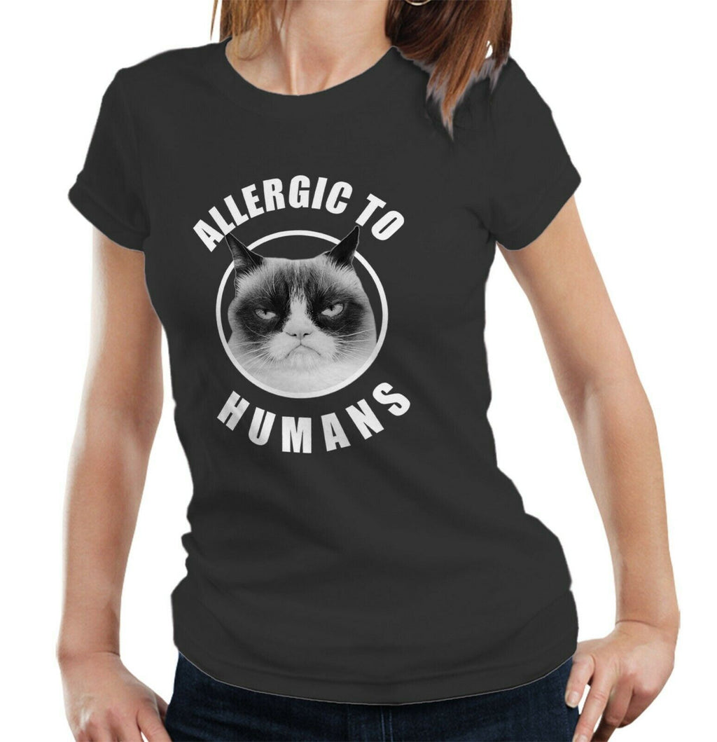 Allergic To Humans Ladies Tshirt