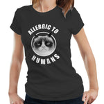 Allergic To Humans Ladies Tshirt