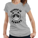 Allergic To Humans Ladies Tshirt