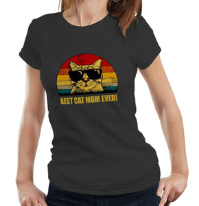 Best Cat Mom Ever Ladies Tshirt