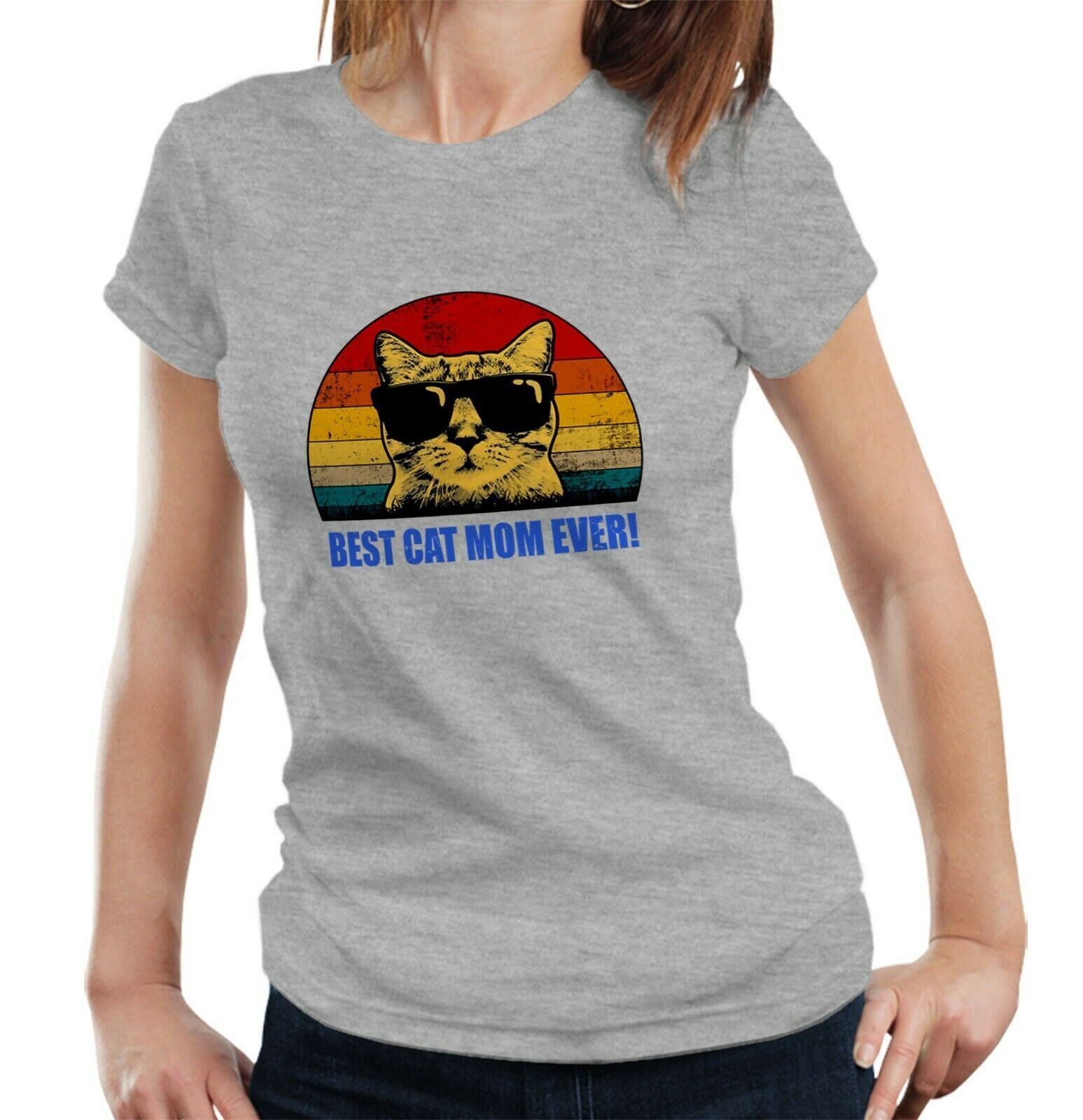 Best Cat Mom Ever Ladies Tshirt