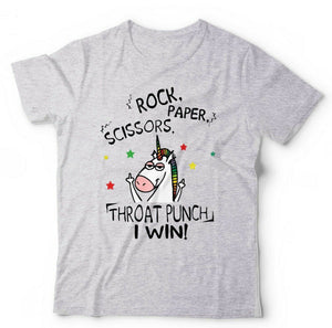 Rock Paper Scissors Throat Punch Tshirt Unisex & Kids