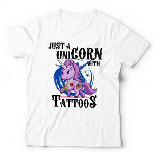 Just A Unicorn With Tattoos Tshirt Unisex