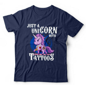 Just A Unicorn With Tattoos Tshirt Unisex