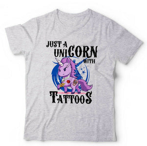 Just A Unicorn With Tattoos Tshirt Unisex