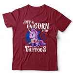 Just A Unicorn With Tattoos Tshirt Unisex