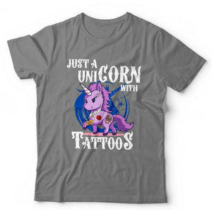 Just A Unicorn With Tattoos Tshirt Unisex