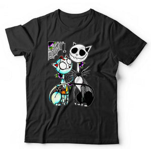 Jack Skellington & Sally Cat Tshirt Unisex & Kids