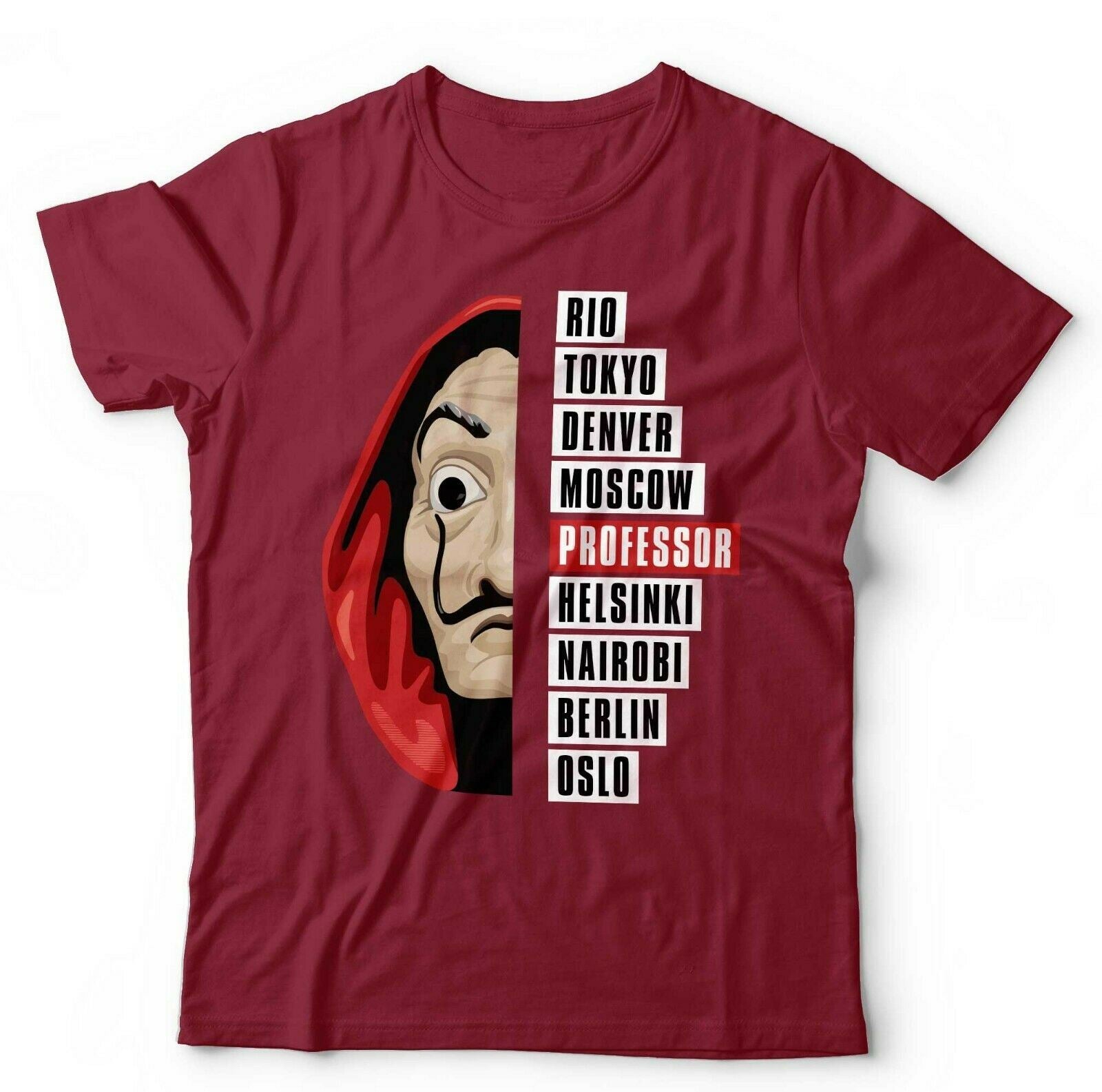 Le Casa De Papel *NAMES* Tshirt Unisex