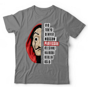 Le Casa De Papel *NAMES* Tshirt Unisex